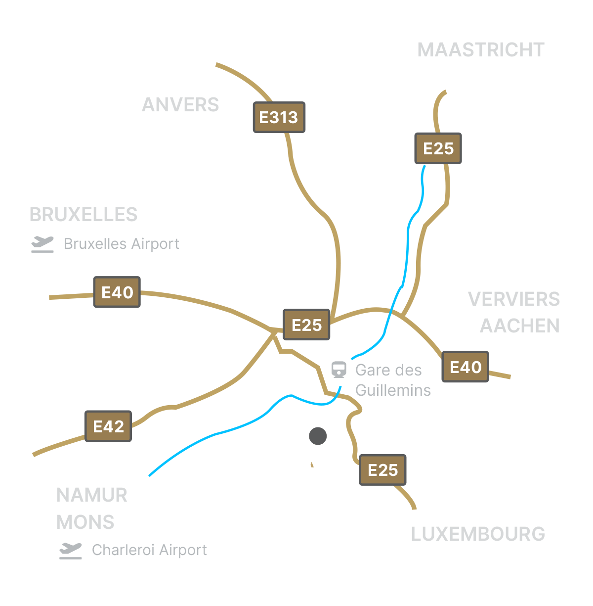 Carte de la belgique